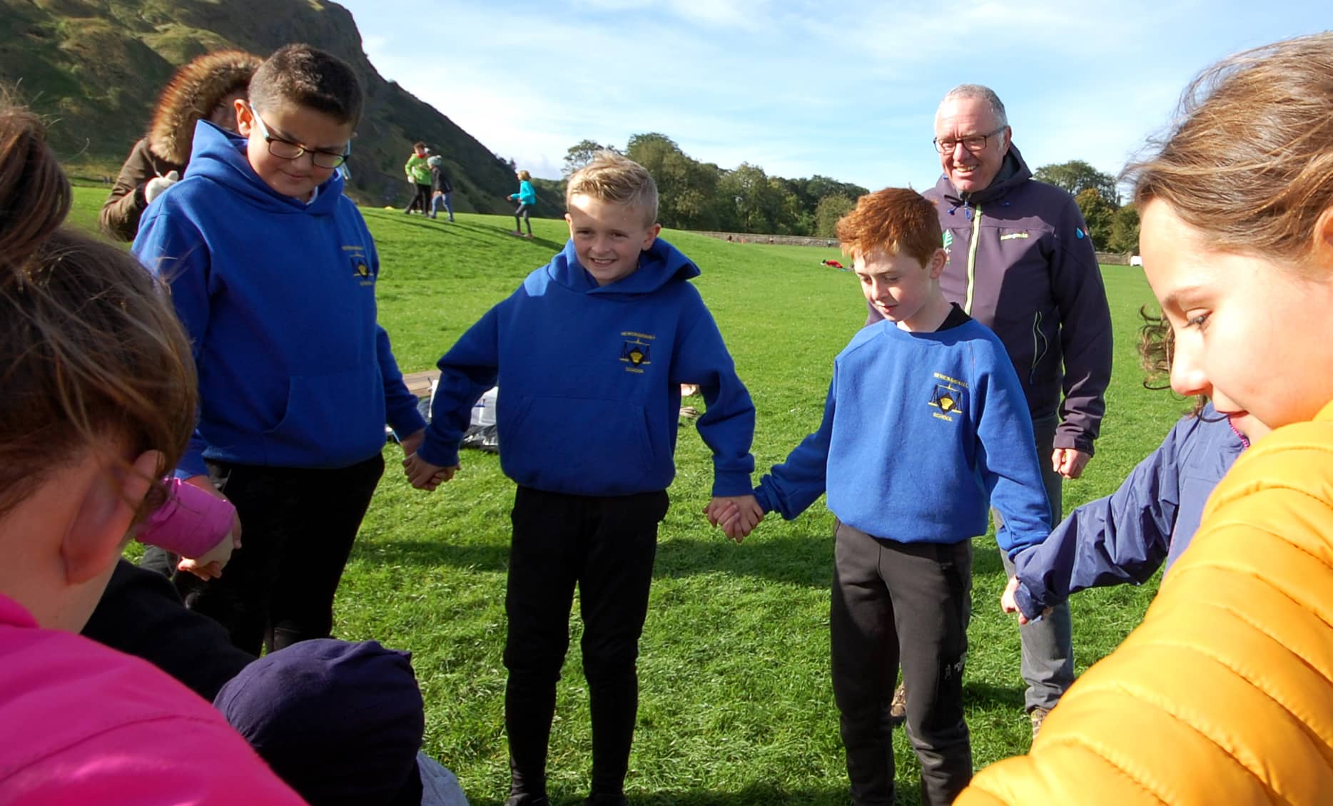 Epic Days group of children holding hands